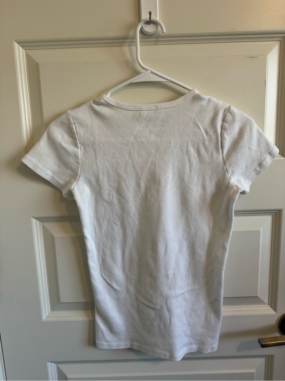 John Galt Brandy Melville White Baby Tee Top - Picture 5 of 8